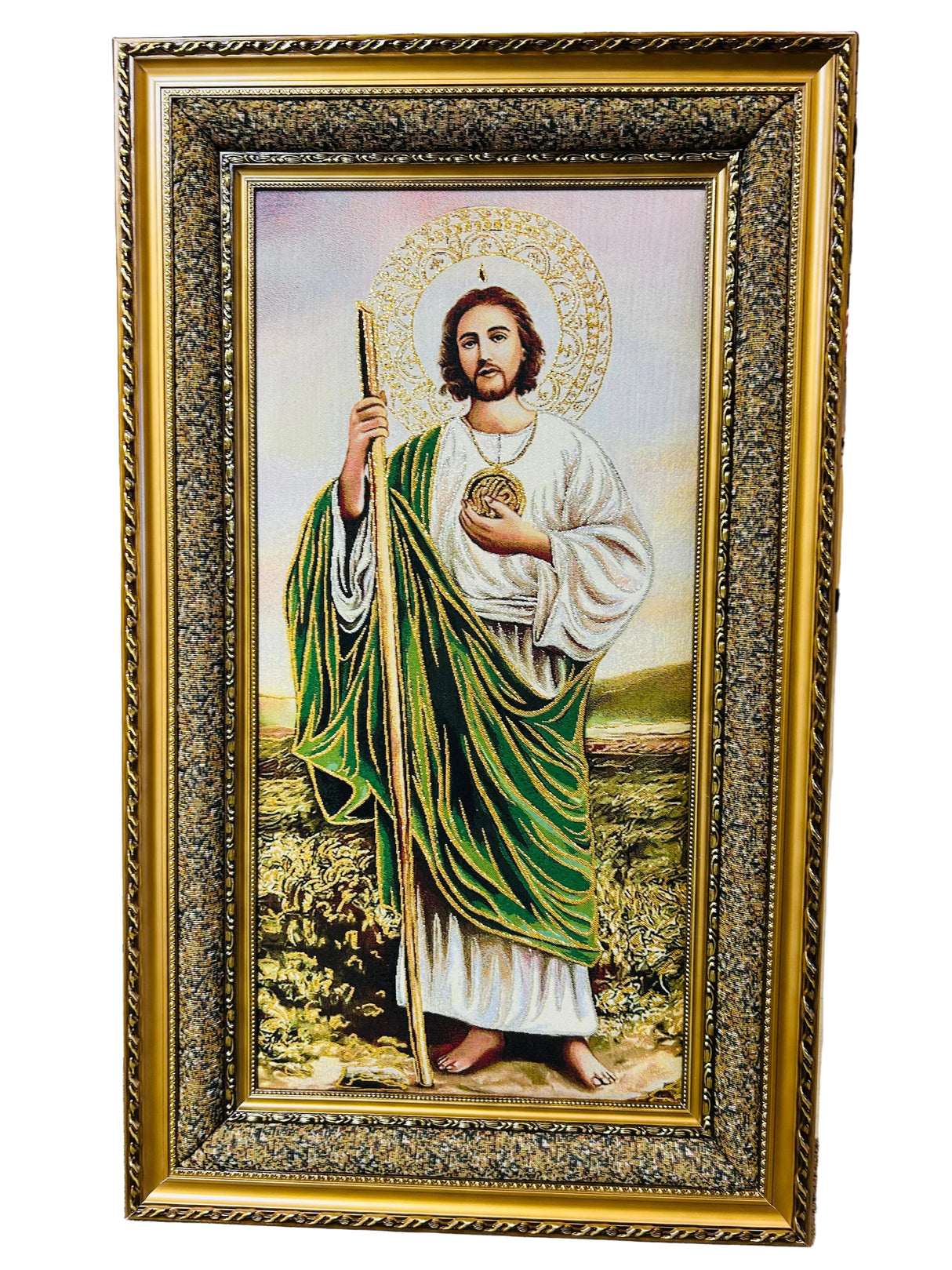 Framed Tapestry Saint Jude 23X 39