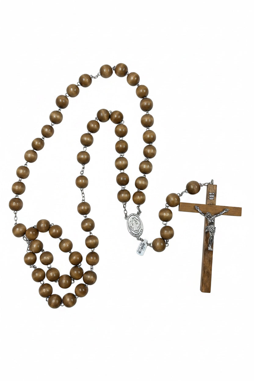 Wood Wall Rosary 45"