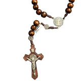Saint Benedict Wood Rosary