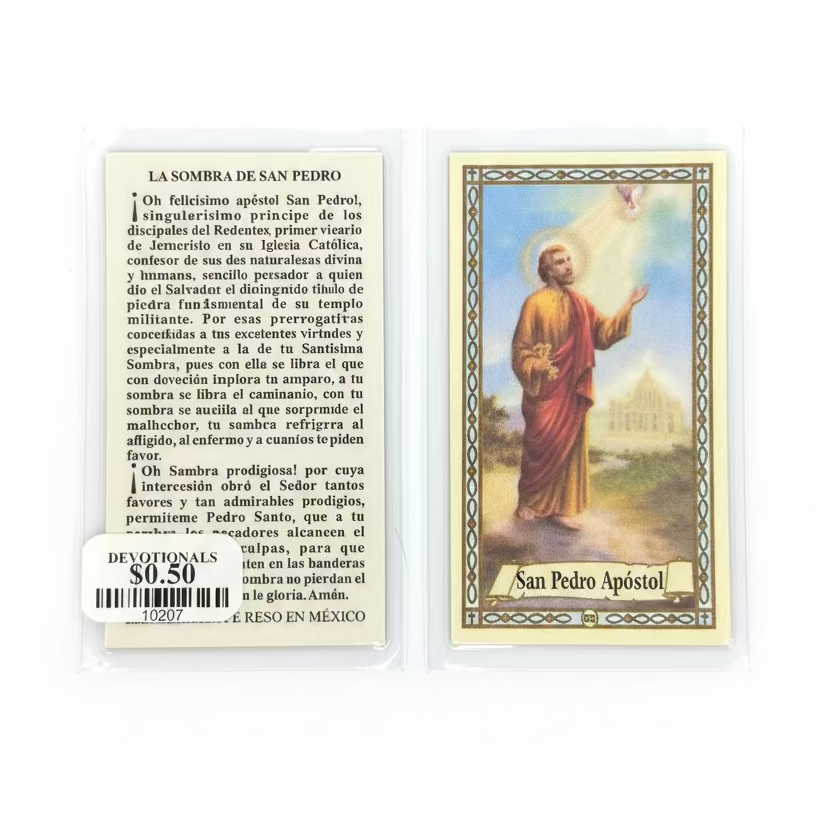 ORACION MINI DE SAN PEDRO APÓSTOL -Plastificado