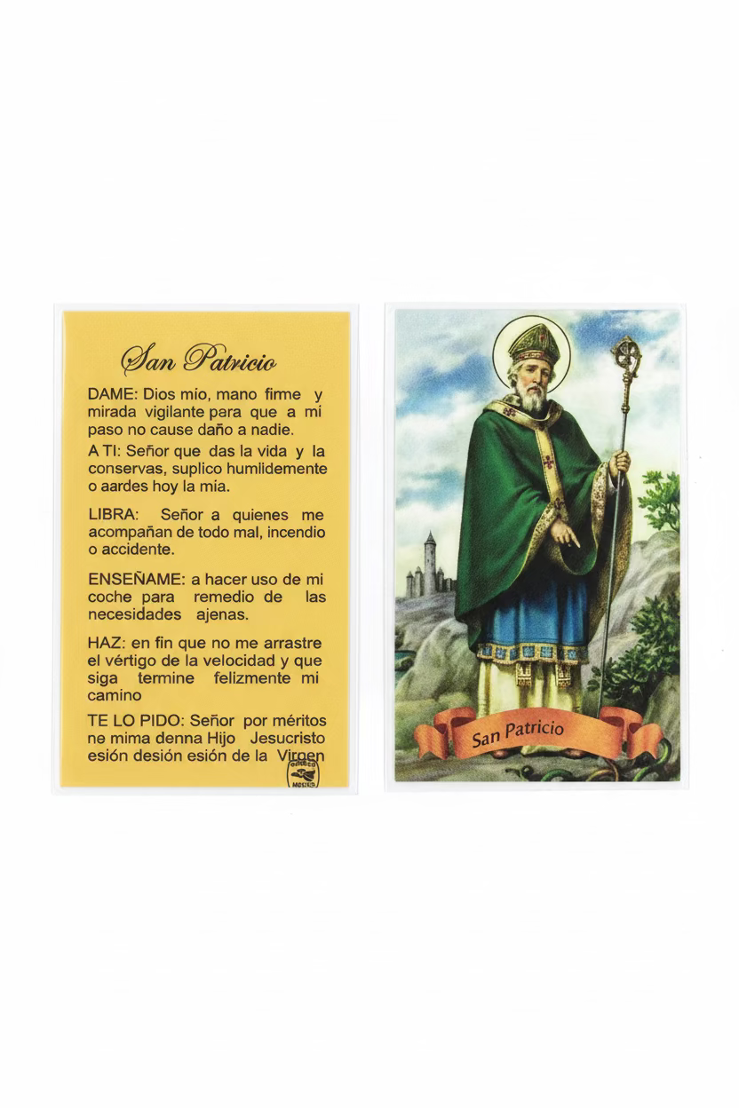 ORACION SAN PATRICIO - Plastificado