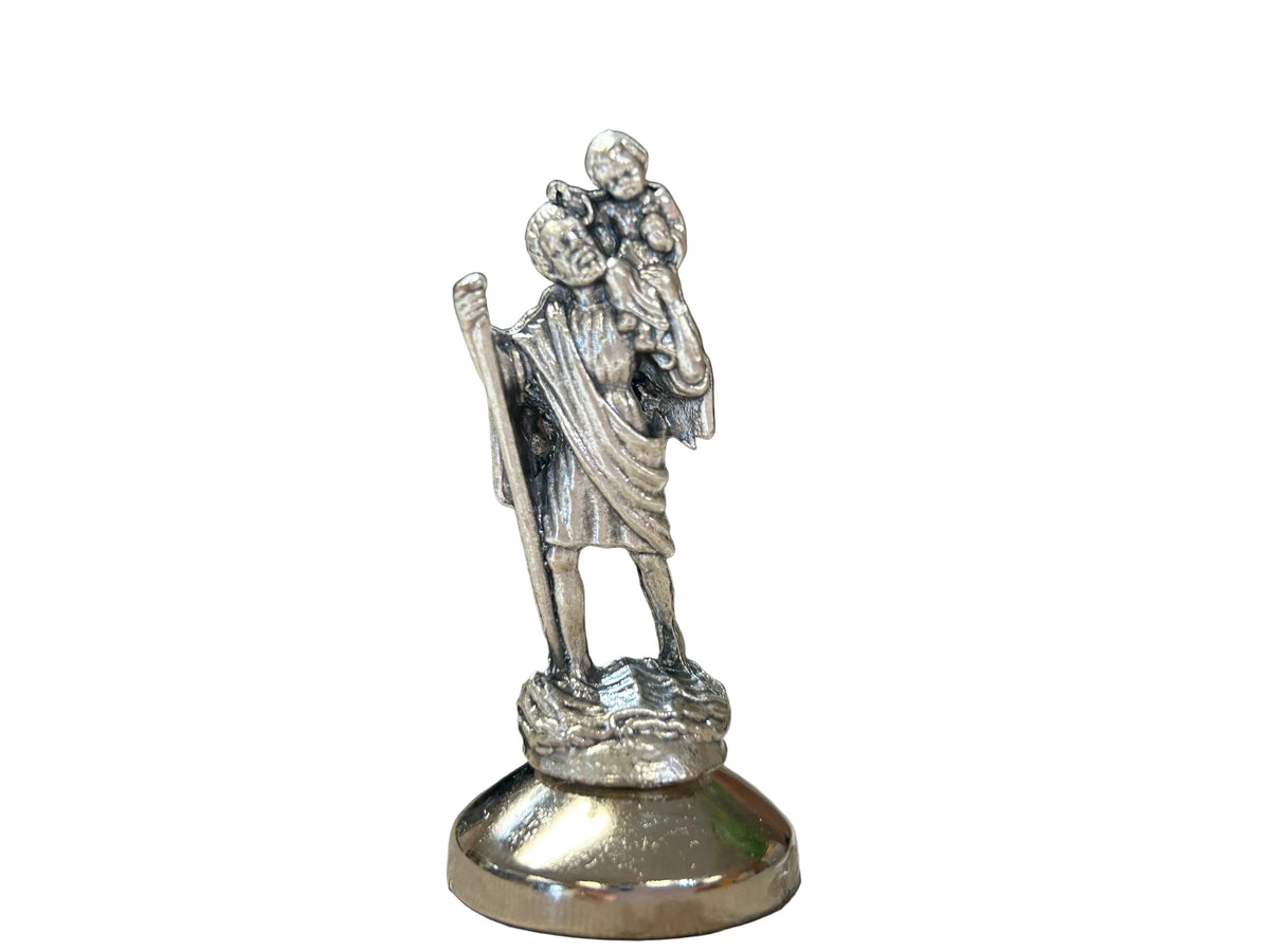 2"ST. CHRISTOPHER  METAL CAR MAGNET