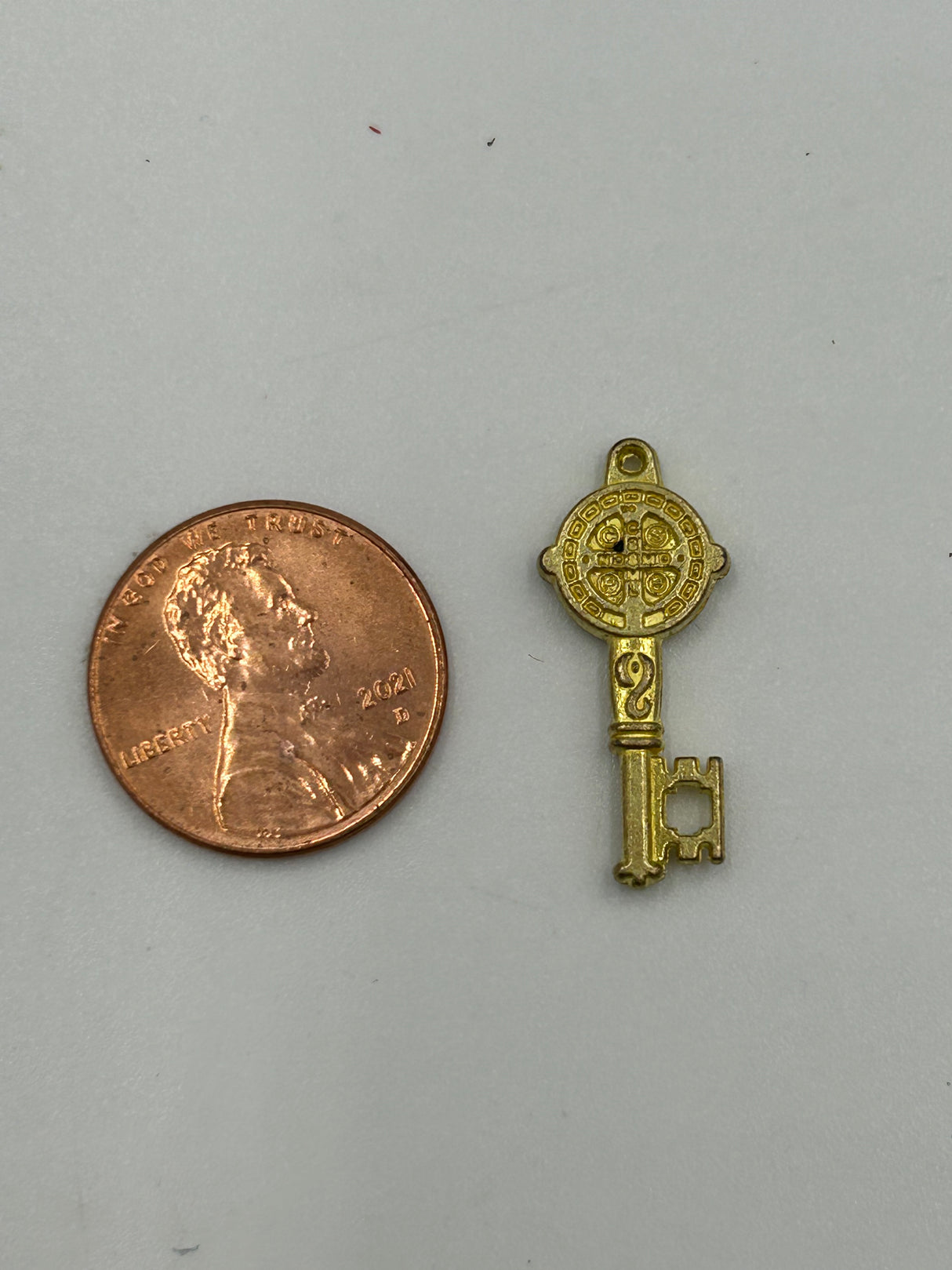 St Benedict Small Key Pendant