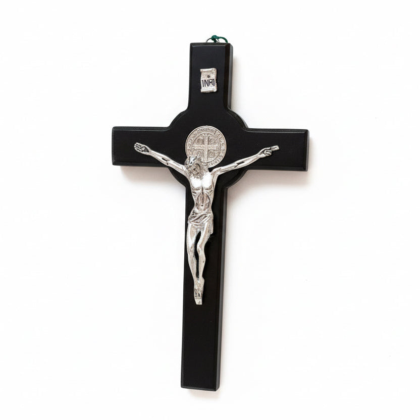 12.5 Black Wood Crucifix