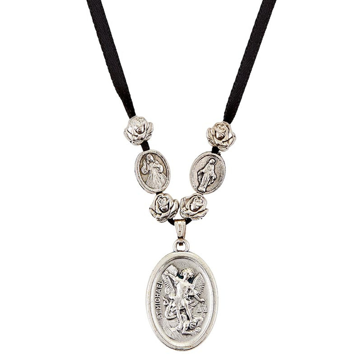 Ribbon Necklace - Saint Michael
