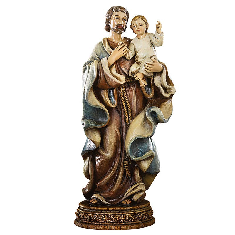 6" St. Joseph with Child Statue D3-R