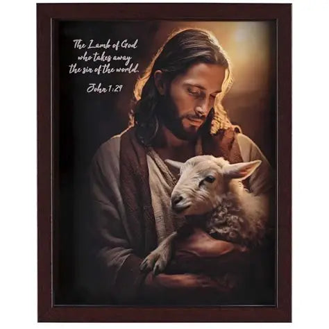 LAMB OF GOD JN 1:29 FRAME 11X14