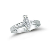 Sterling Silver Crucifix Ring Size 9