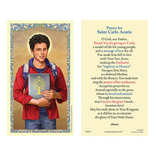 SAINT CARLO ACUTIS PRAYER CARD