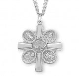 Sterling Silver 4-Way Medal