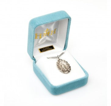 Sterling Silver Oval Miraculous Medal