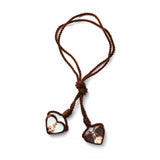WOODEN HEART SCAPULAR OF  SHJ AND O.L. CARMEN