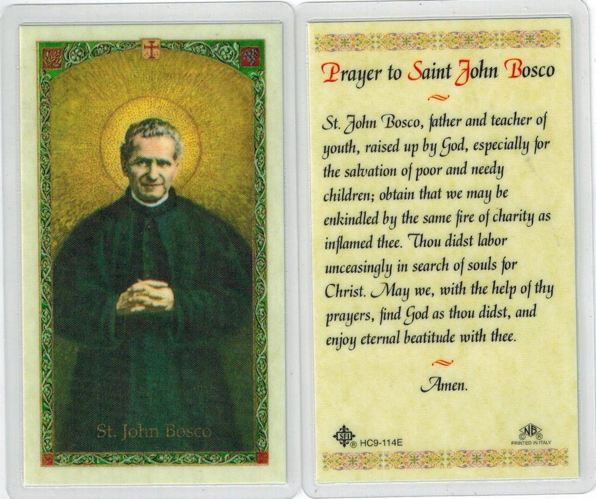 Prayer to Saint John Bosco