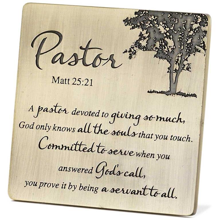 PASTOR MATTHEW 25:21 TABLETOP PLAQUE  Item#: TMP-18