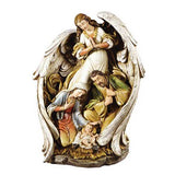 Angel With Nativity Scene 15"-15"