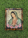 Our Lady of Guadalupe Canvas Icon with Ornate Golden outline 9X11