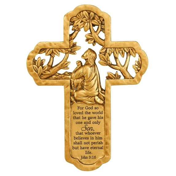 GOD SO LOVED THE WORLD WALL CROSS F-3R