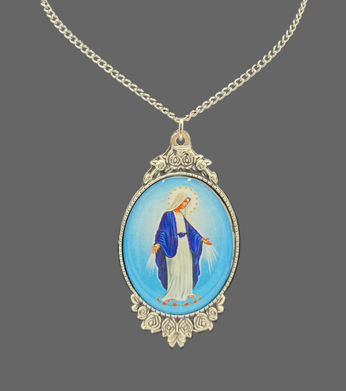 Our Lady of Grace W/ T 28" CHAIN MIN3