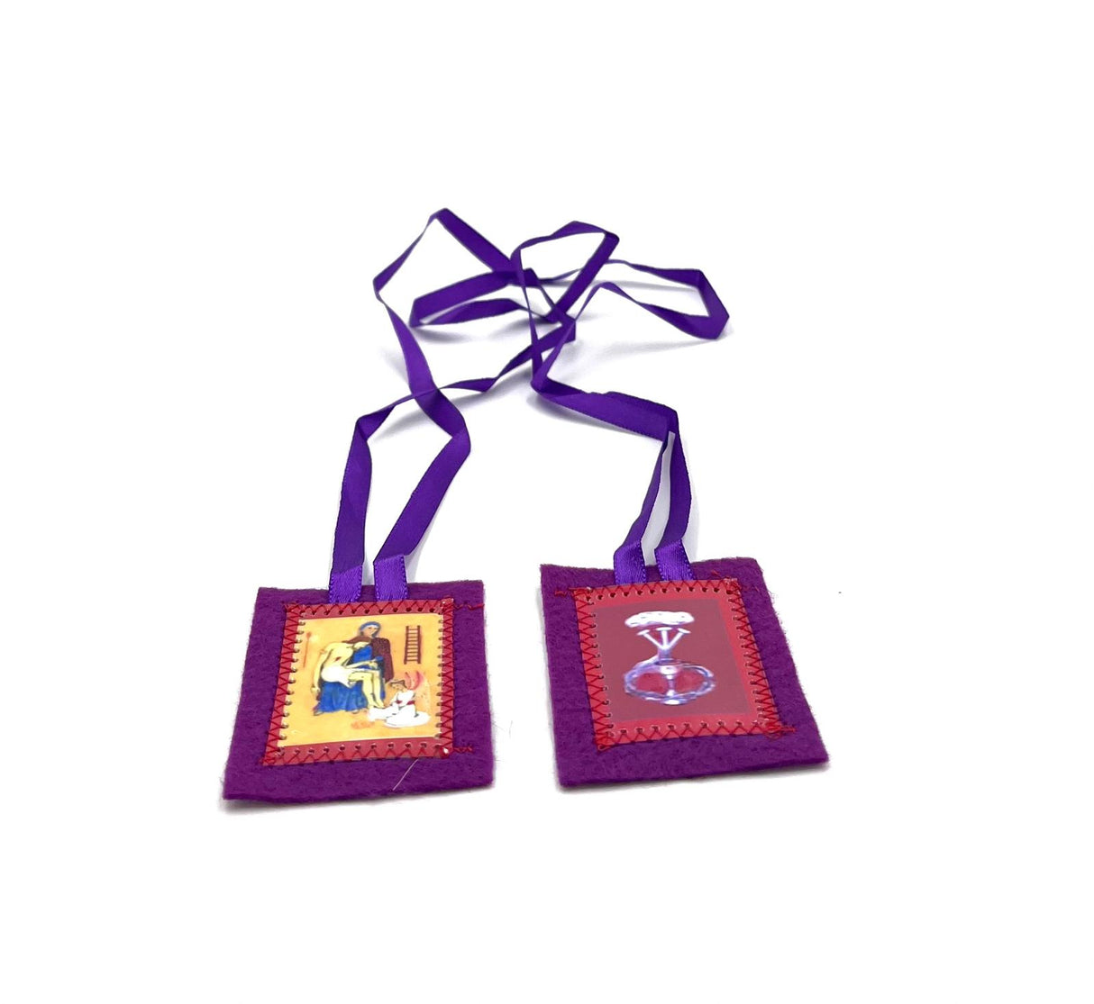 WOOL Purple Scapular/Escapulario Morado