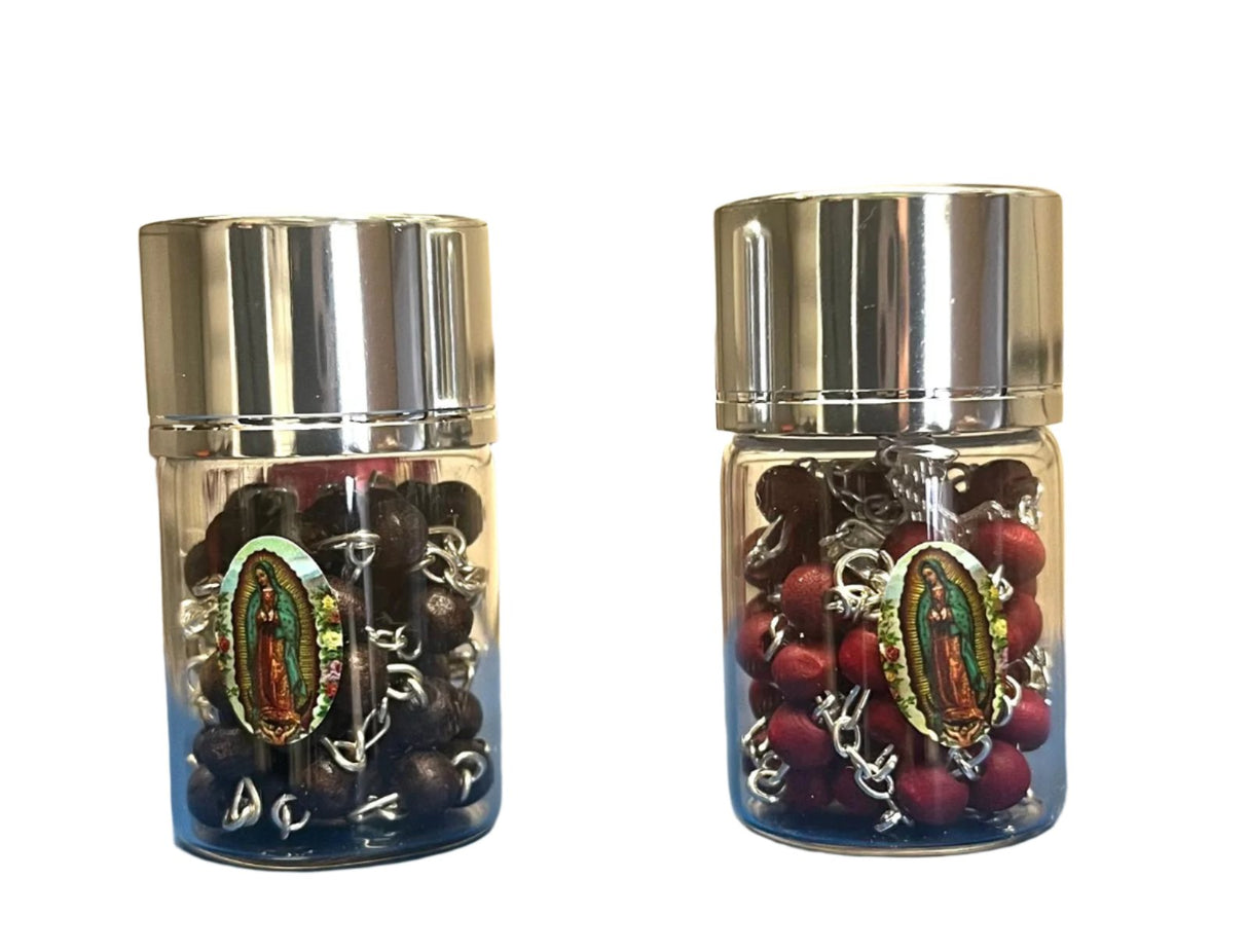 Rosarios en botesitos de Cristal
