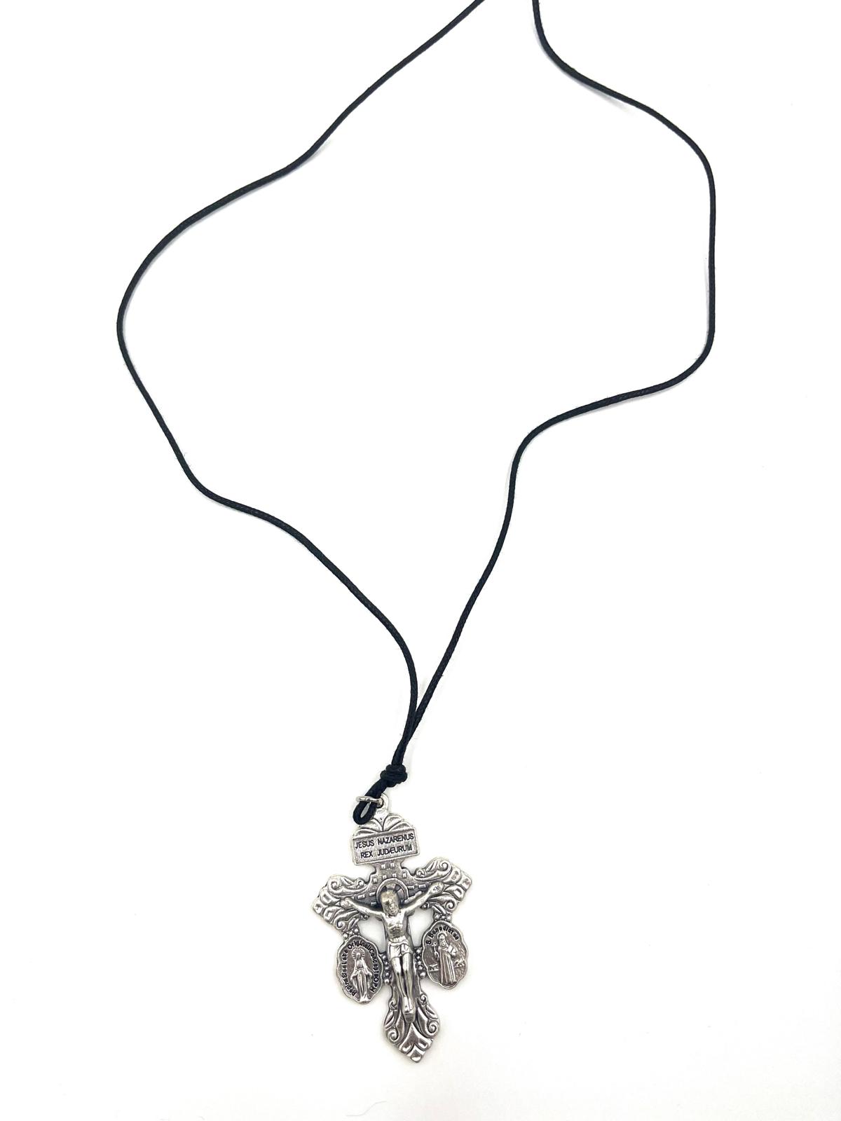 NECKLACE 2" THREE WAY PARDON CRUCIFIX
