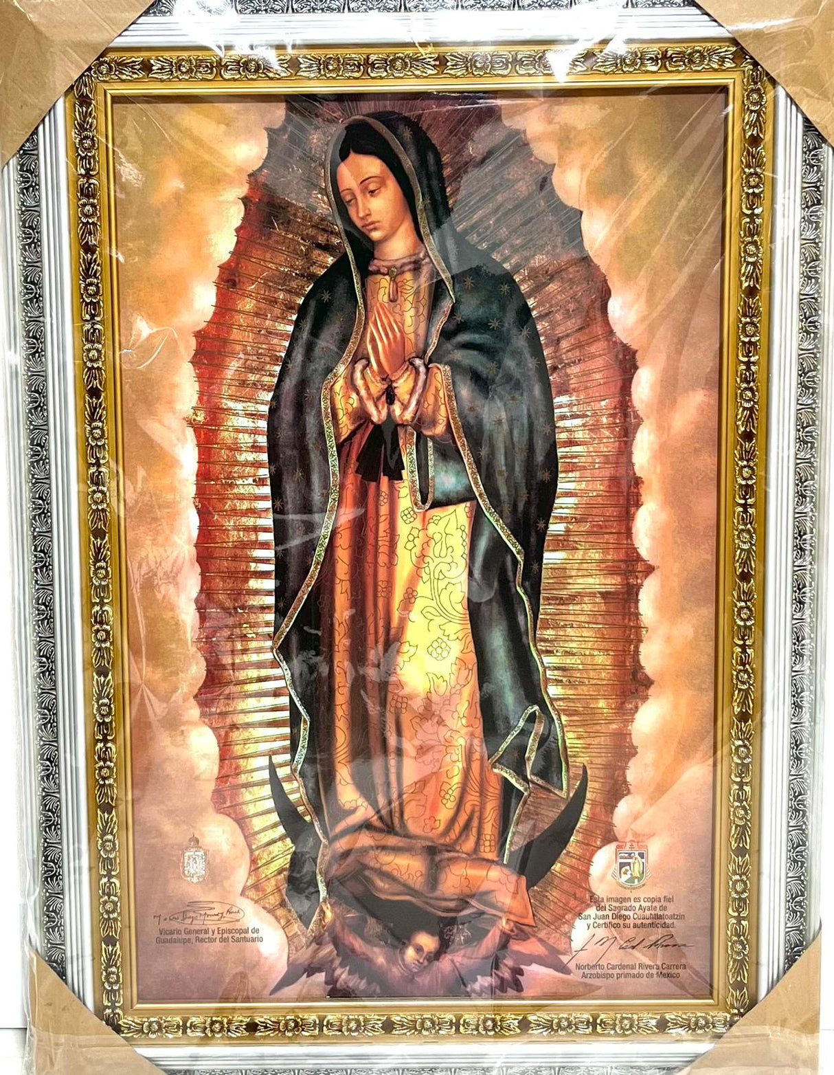Virgen de Guadalupe Silver 103x73