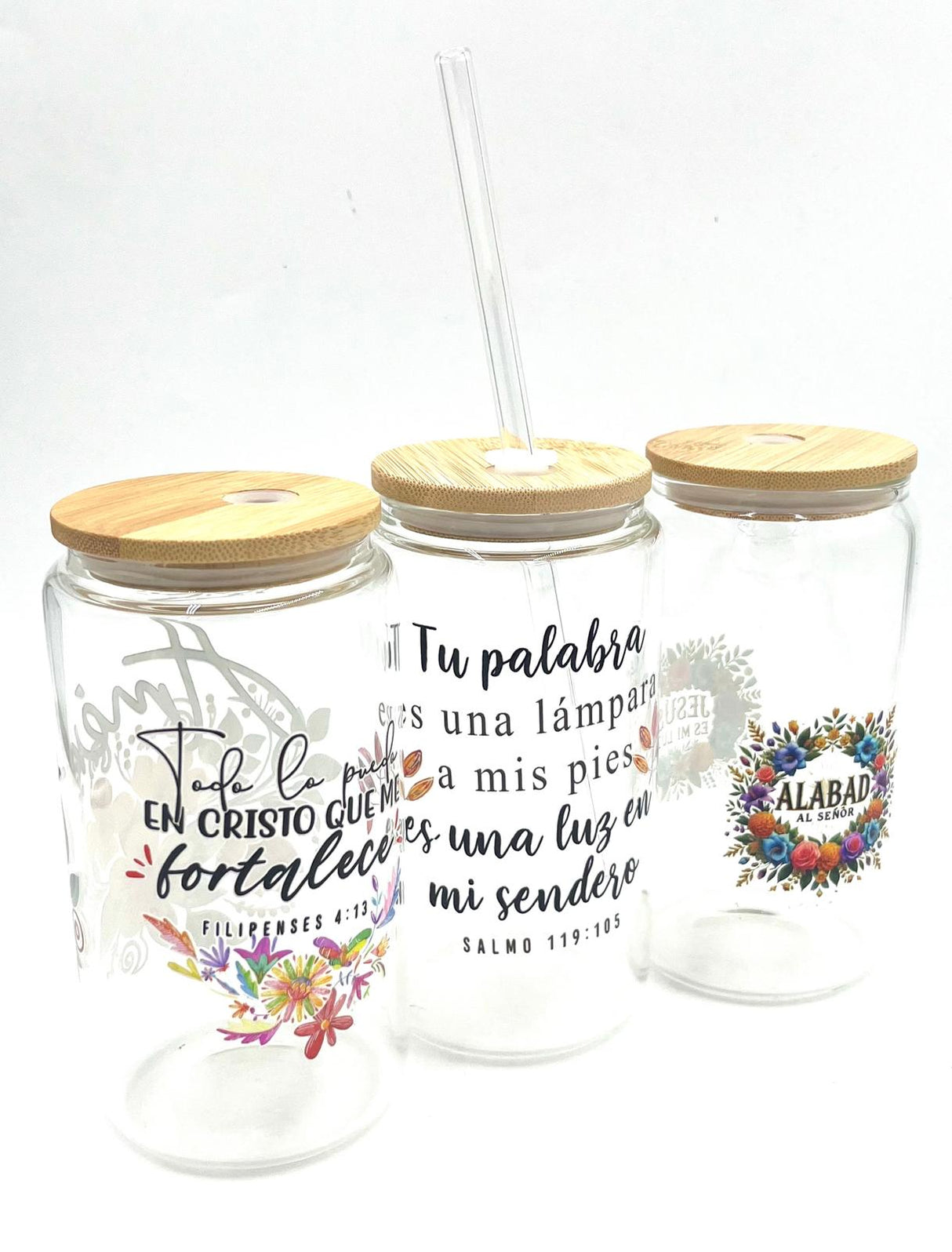 VASOS DE VIDRIO CON MENSAJE