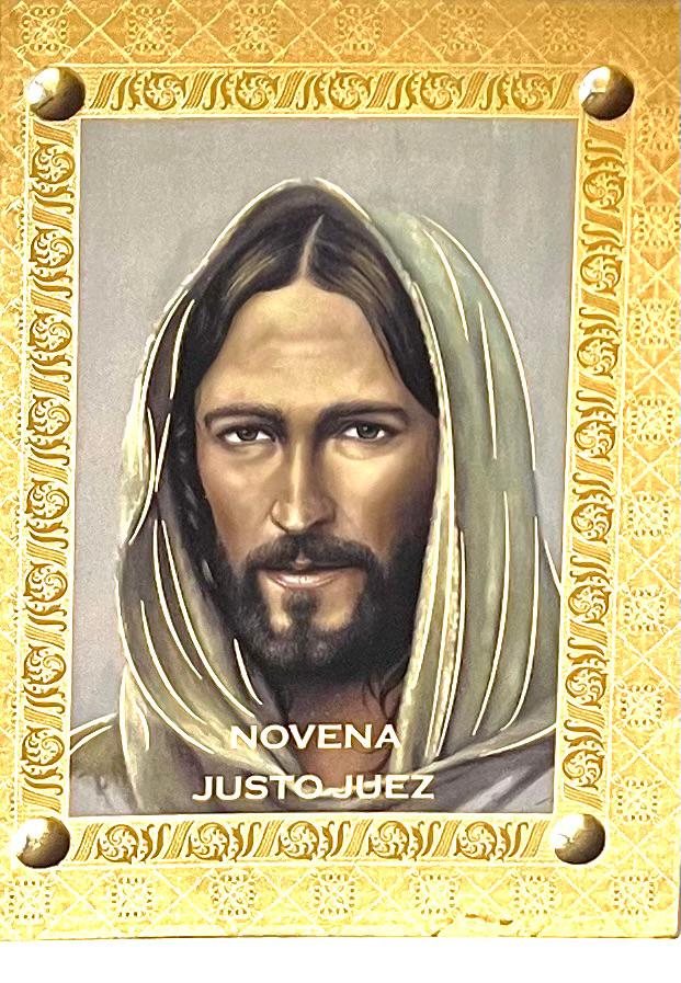 NOVENA JUSTO JUEZ (Portada elegante)