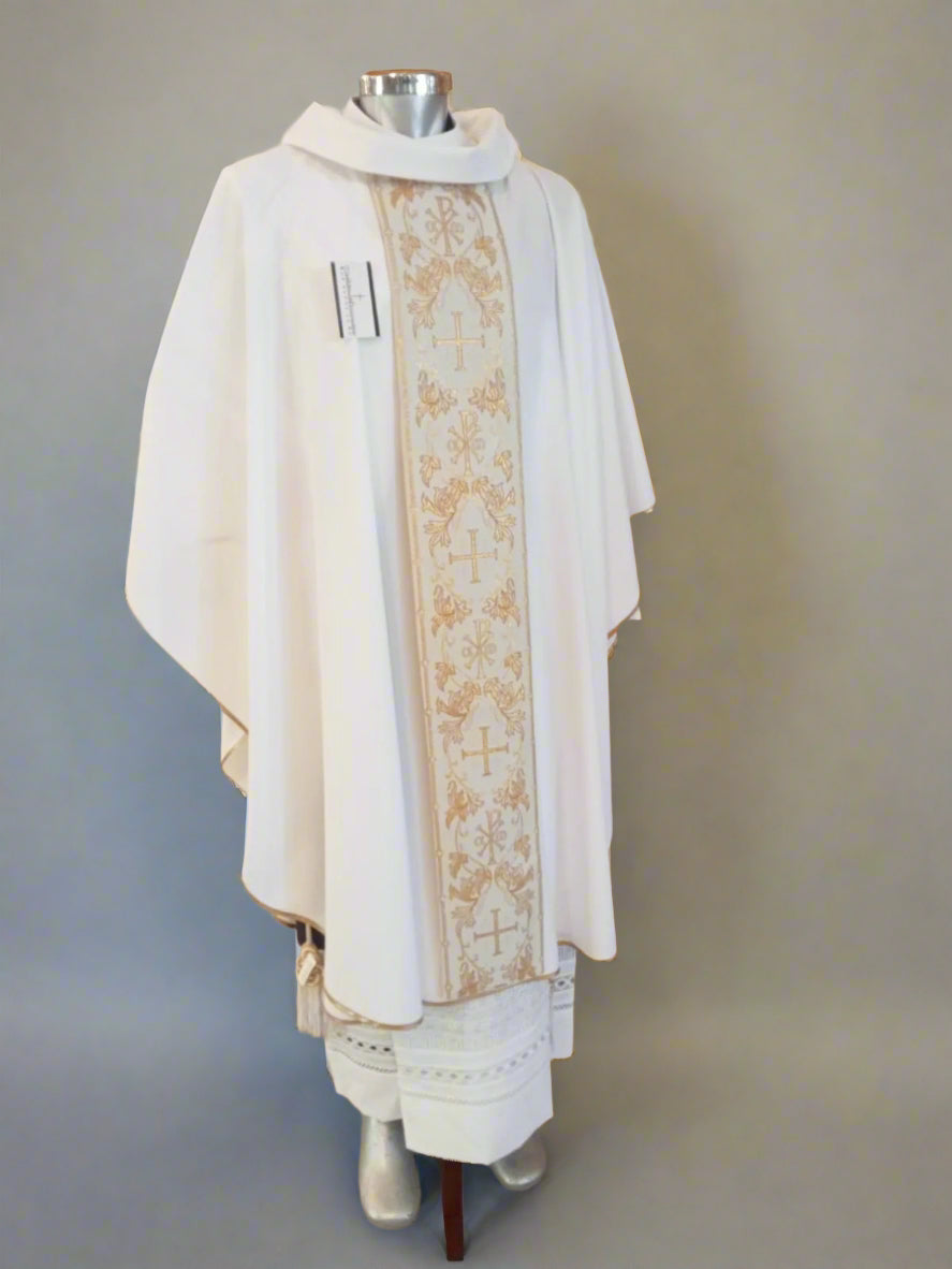 White Chasuble (Loose Chevron)