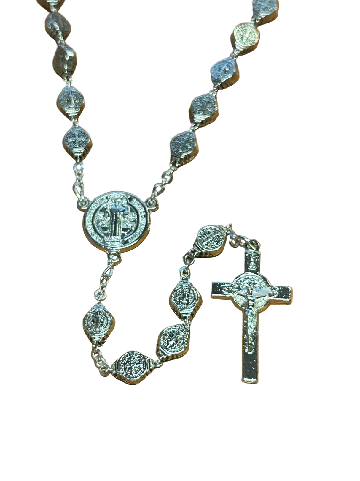 St. Benedict Silver Rosary