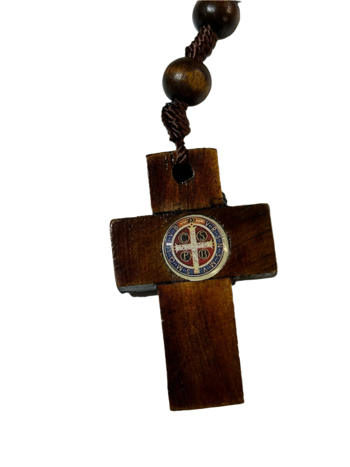 Wooden Rosary Saint Benedict