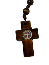 Wooden Rosary Saint Benedict