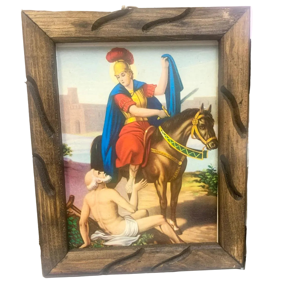 SAN MARTIN CABALLERO 9X11 CUADRO RUSTICO