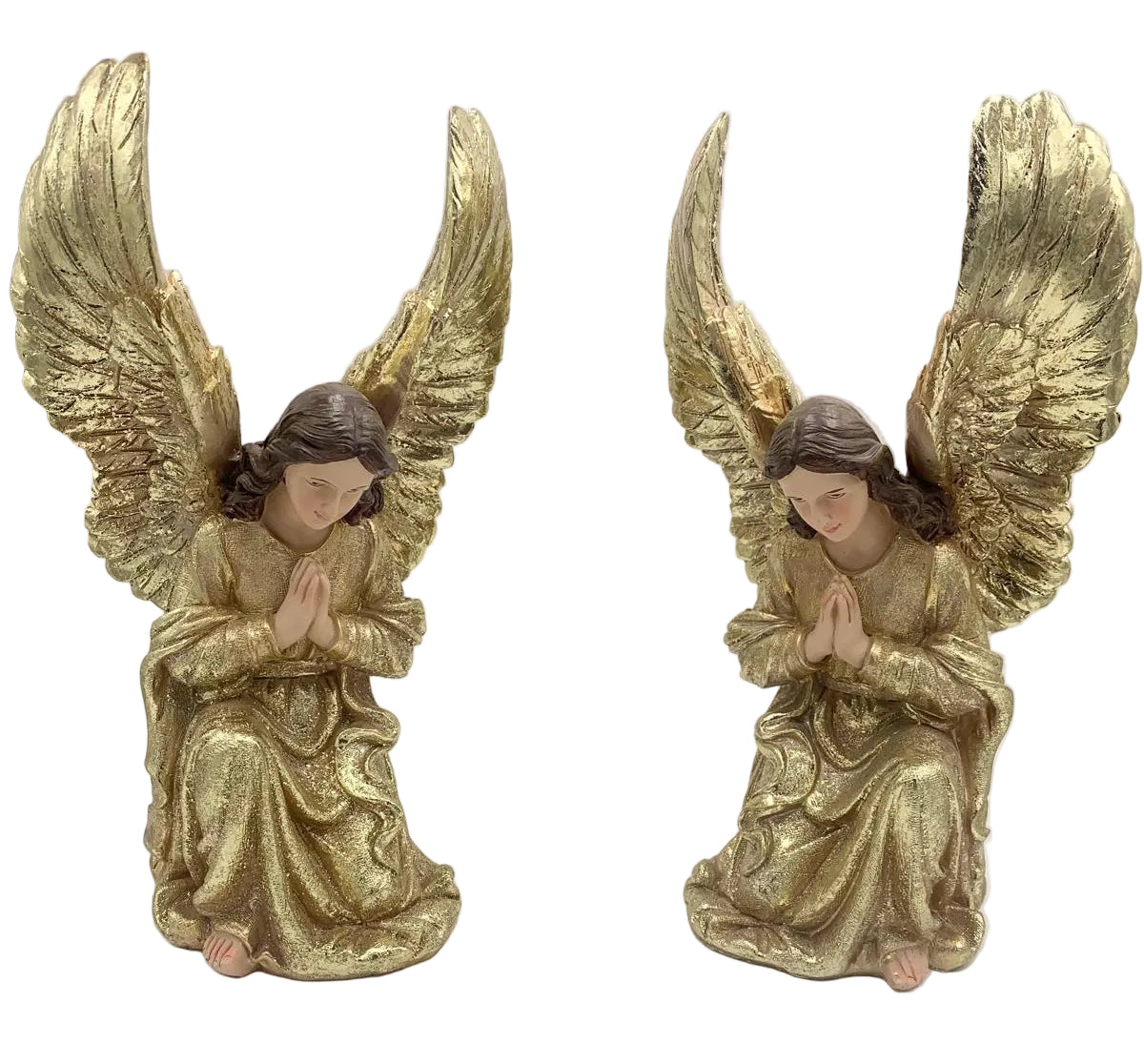 13.5 GOLD KNEELING ANGELS