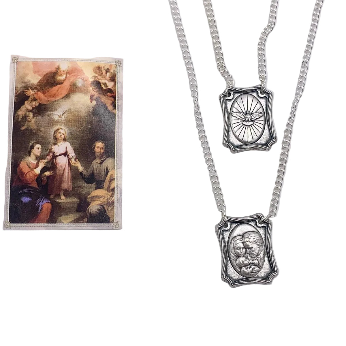 HOLY FAMILY METAL SCAPULAR