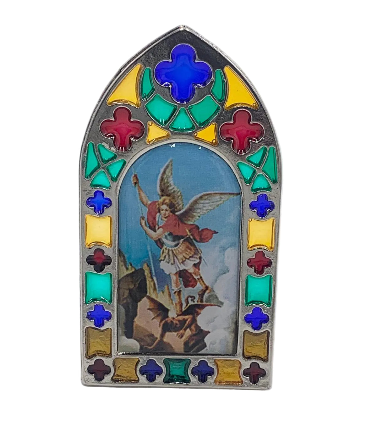 ST. MICHAEL MULTI-COLOR PLAQUE