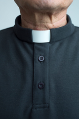 Priest polo shirt in Black, 100% cotton