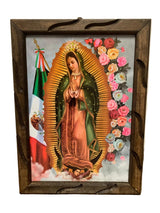 CUADROS RUSTICOS DE LA VIRGEN DE GUADALUPE (13X18) VARIOS