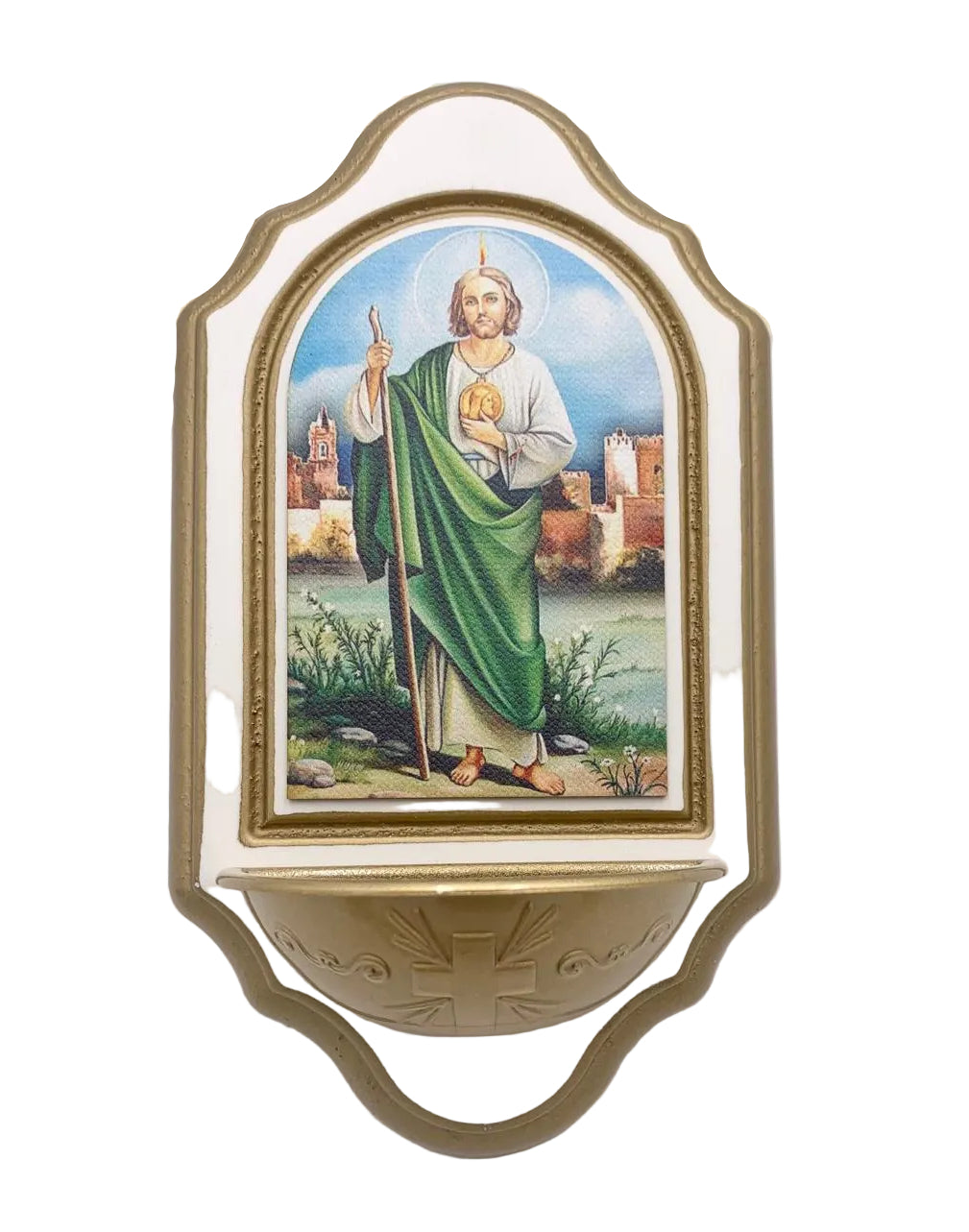 6" ST JUDE HOLY WATER FONT