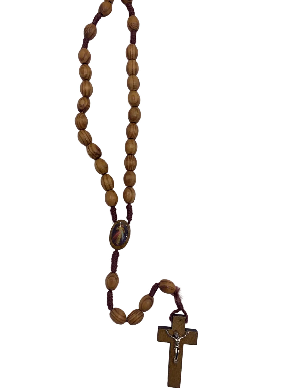 ROSARIO DE DIVINA MISERICORDIA MADERA
