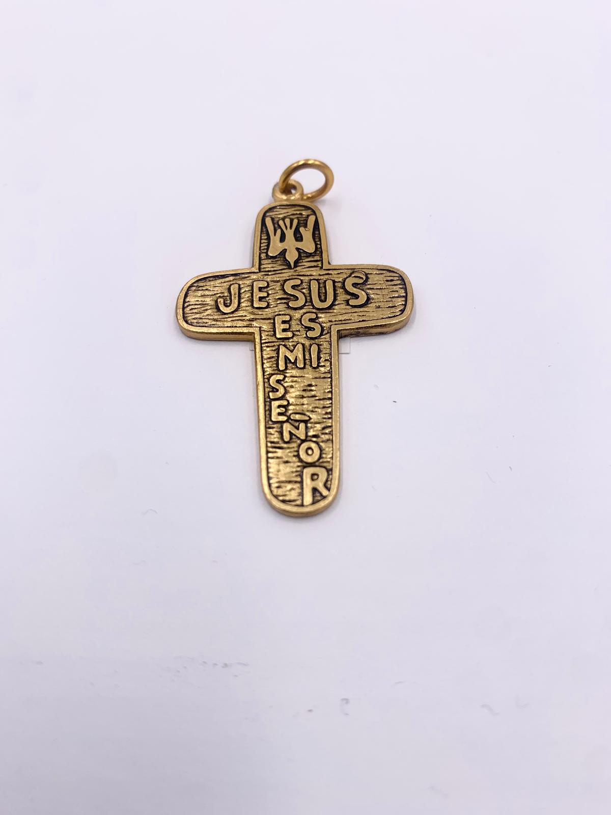 Medalla Cruz Jesus mi Señor-4.2 cm