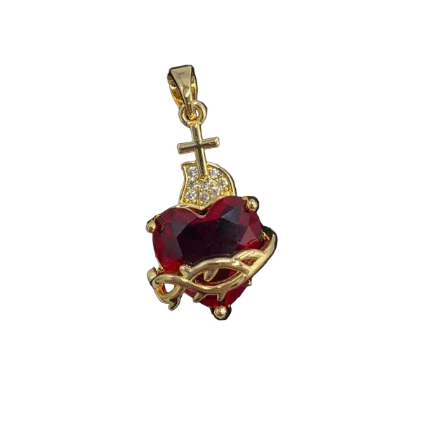 SACRED HEART GOLD NECKLACE