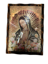 OUR LADY OF GUADLALUPE GLOSSY FRAME 13 X 18