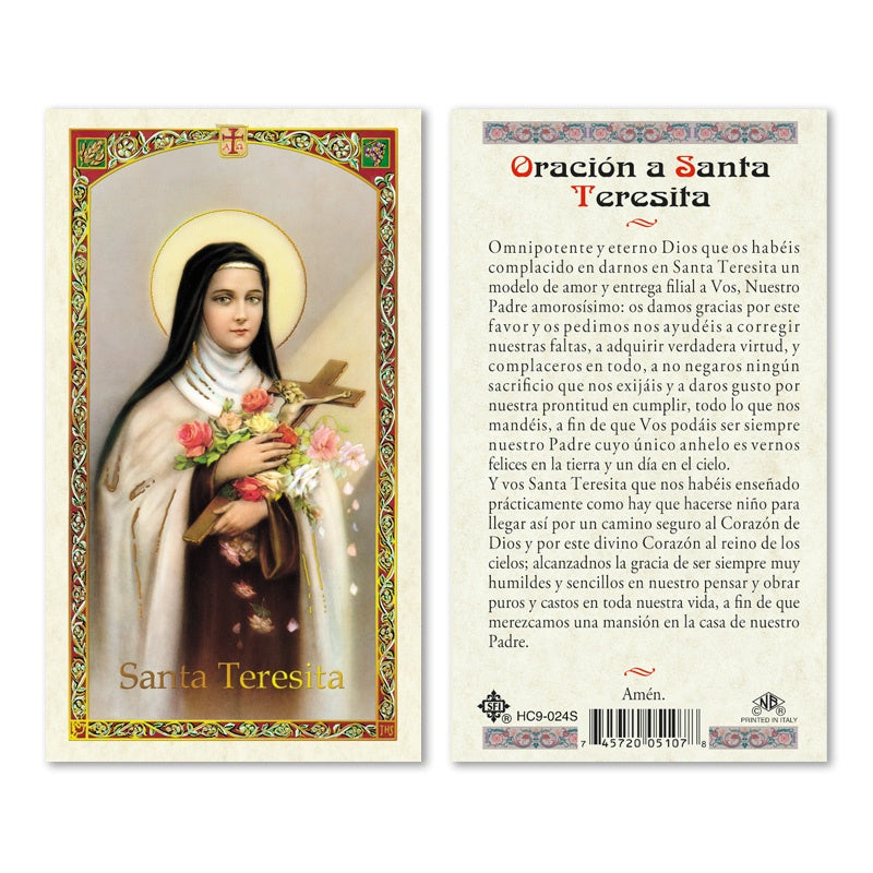 Santa Teresita- Plastificada