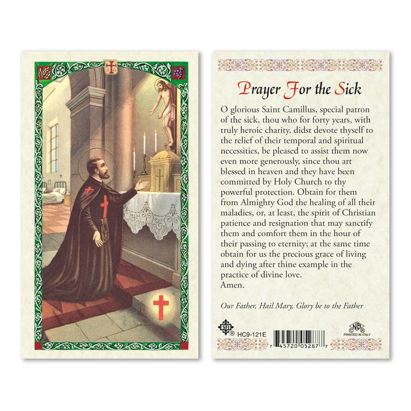 ST CAMILLUS - PRAYER FOR THE SICK