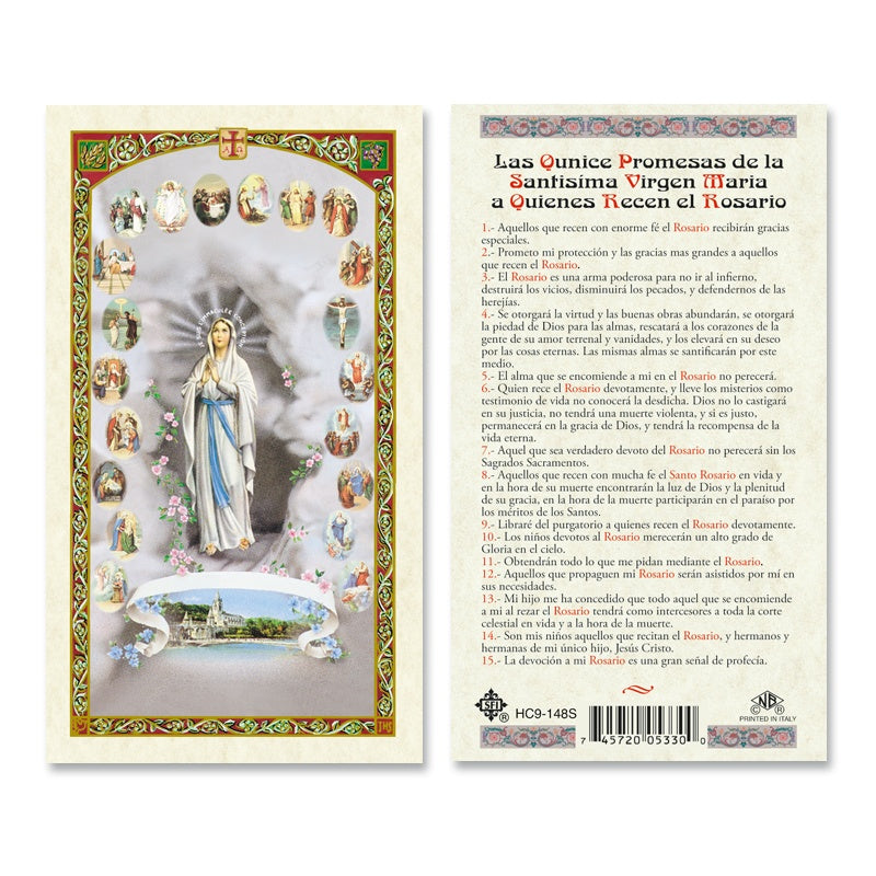 OL OF LOURDES LAS QUINCE PROMESAS DE LA SANTISIMA VIRGEN