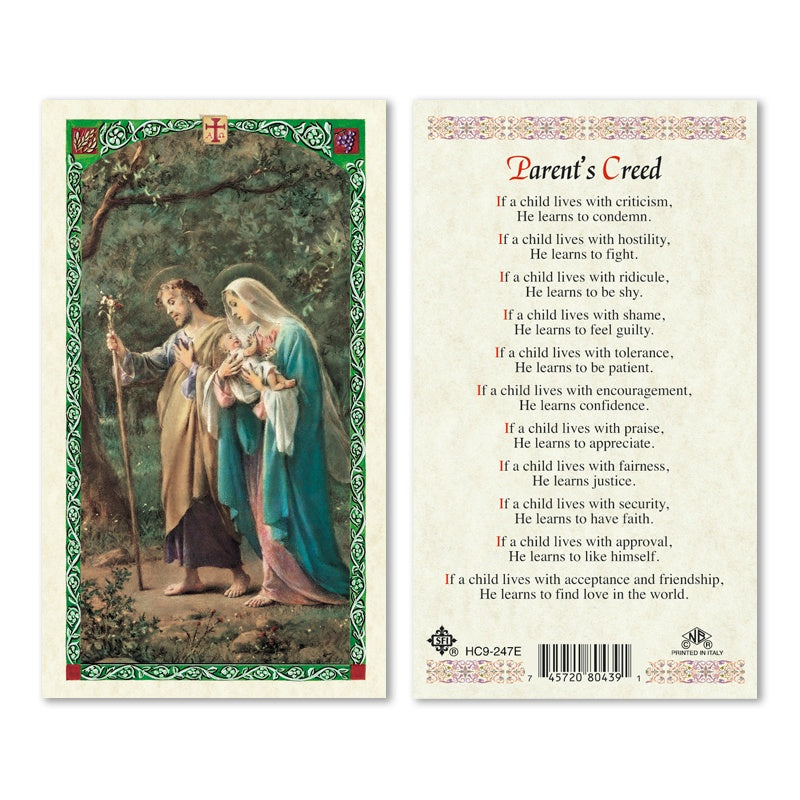 HOLY FAMILY - PARENTS CREED