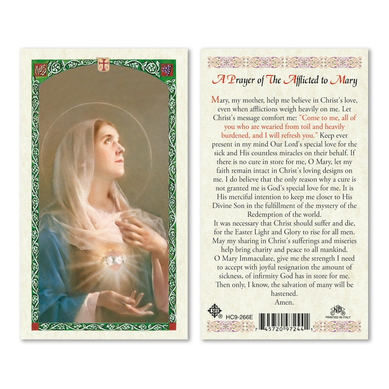 A Prayer of the Afflicted to Mary