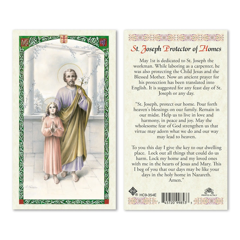 St. Joseph Father Laminated Holy Card