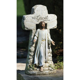 15.25"H Jesus Rising Tomb Statue H1-R